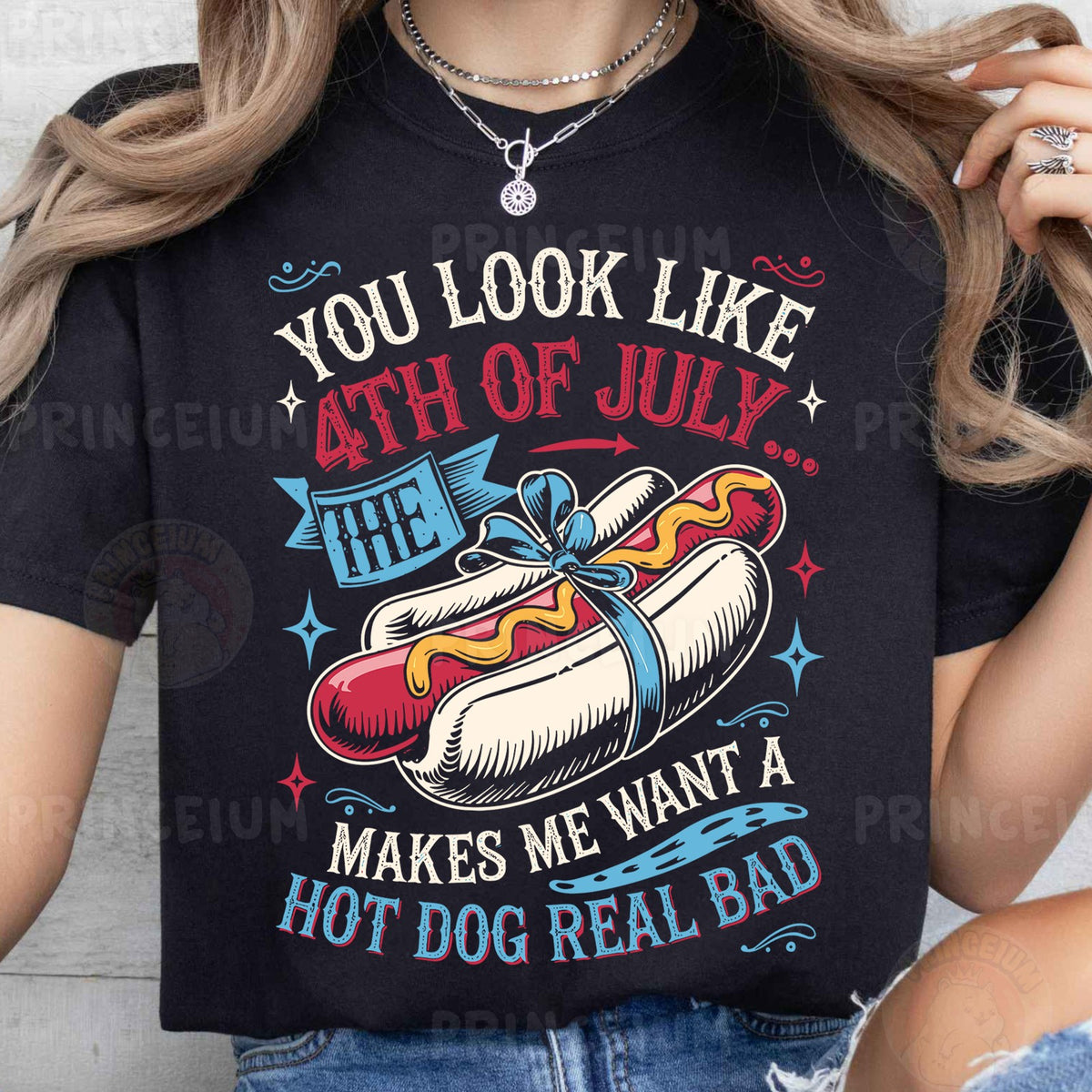Funny 4th of July Hot Dog