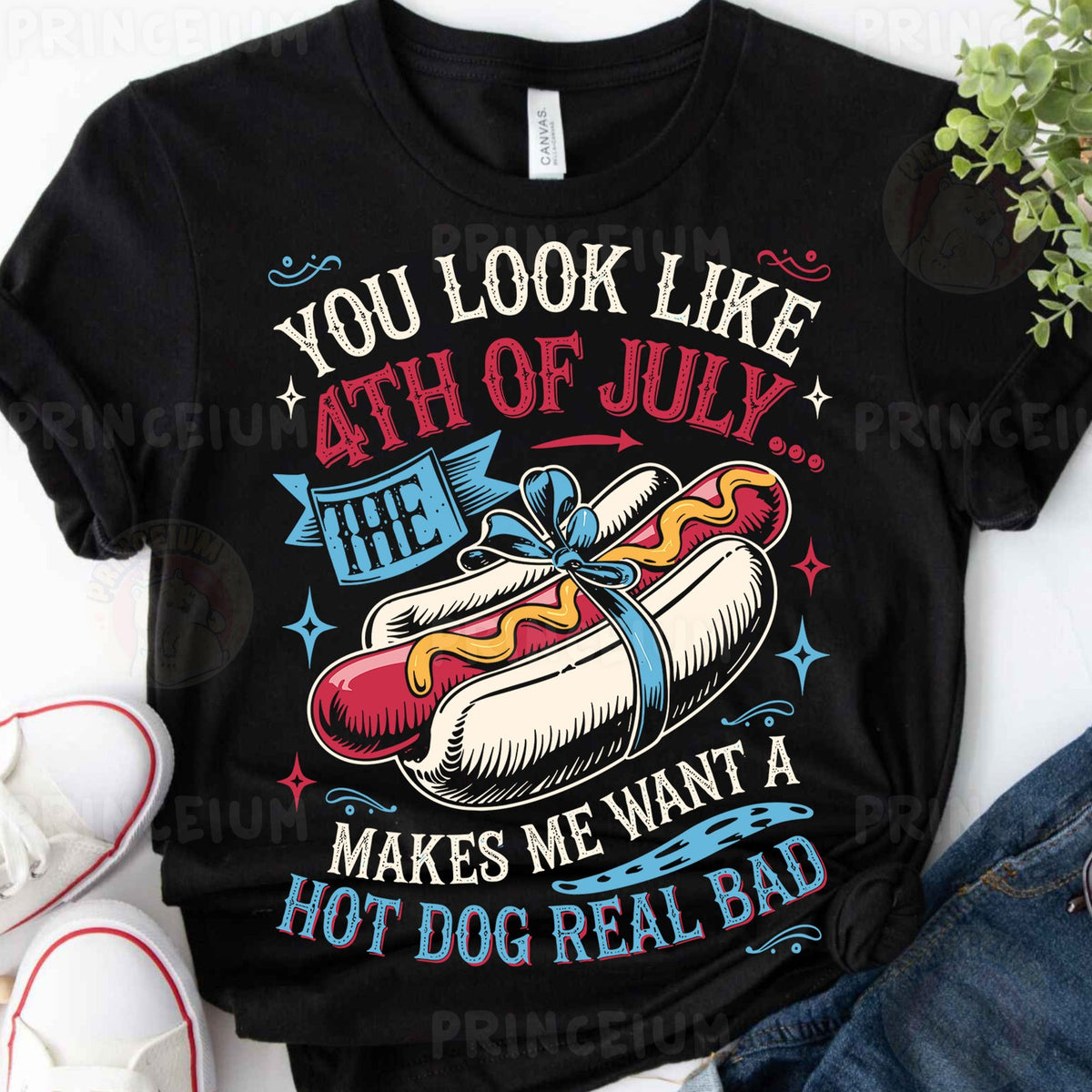 Funny 4th of July Hot Dog