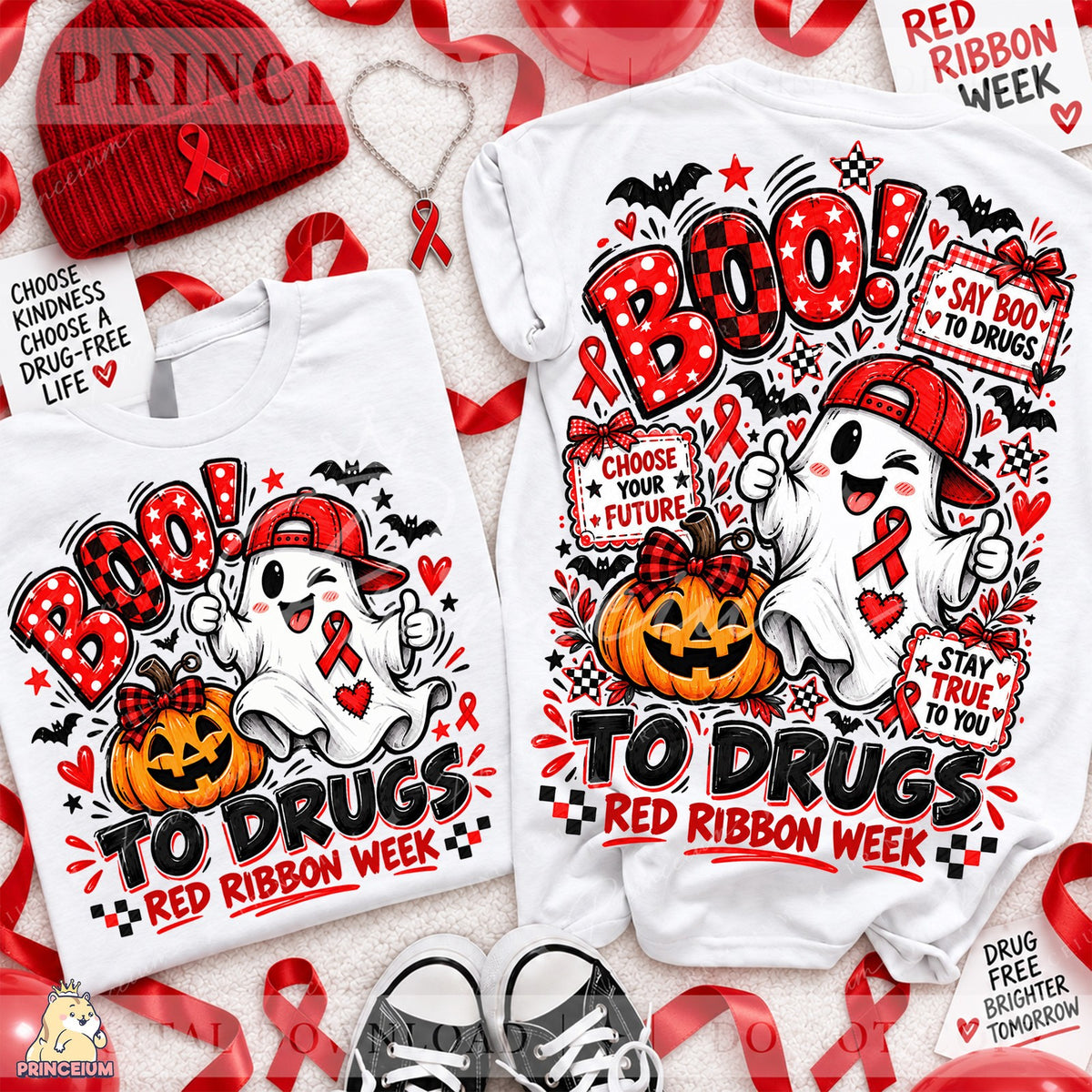 Boo to Drugs Pumpkin Ghost