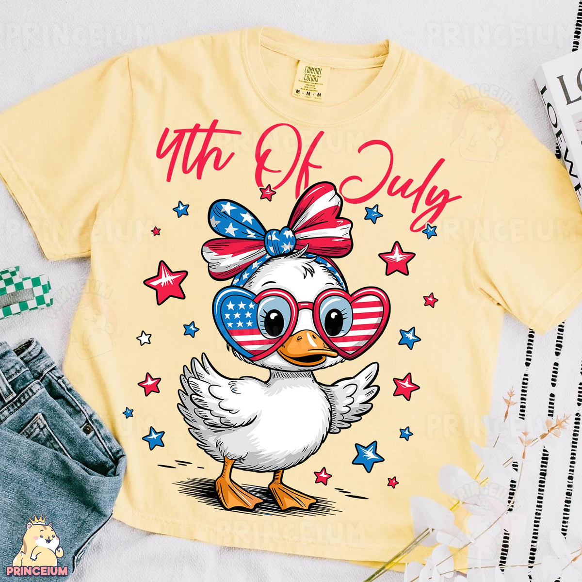 4th of July Patriotic Duck