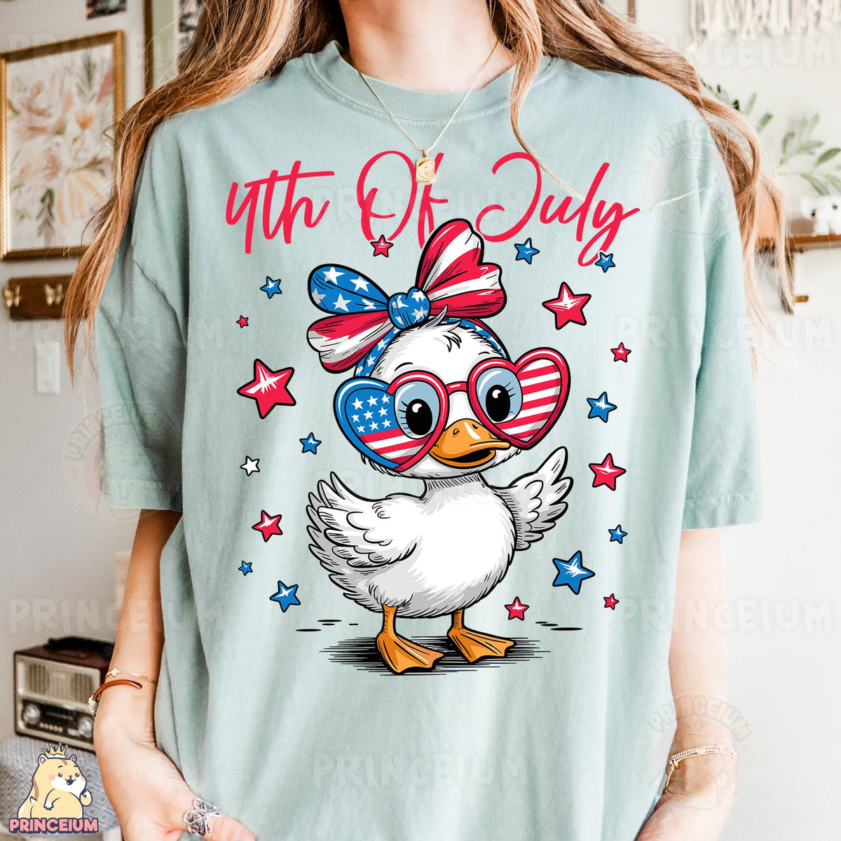 4th of July Patriotic Duck