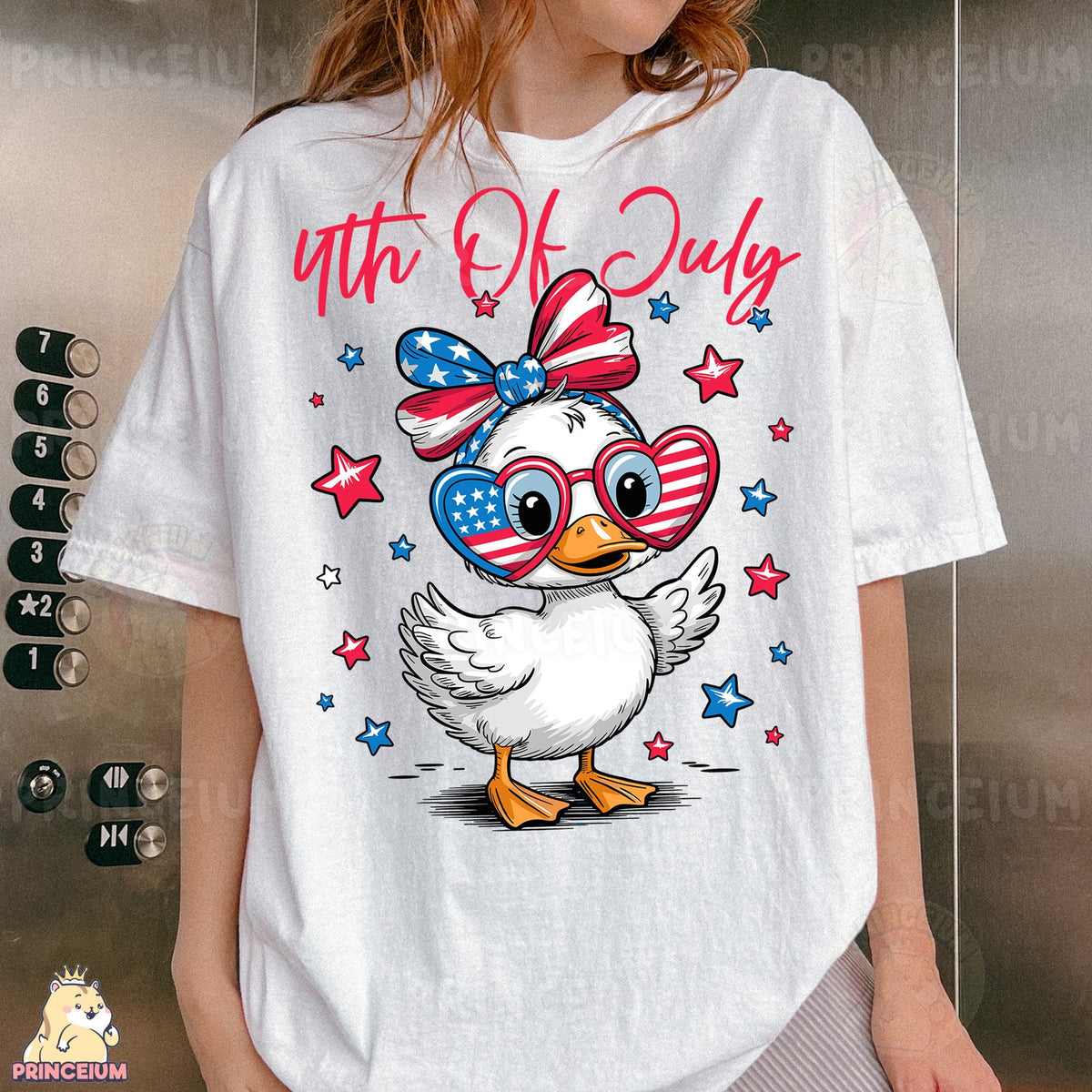 4th of July Patriotic Duck