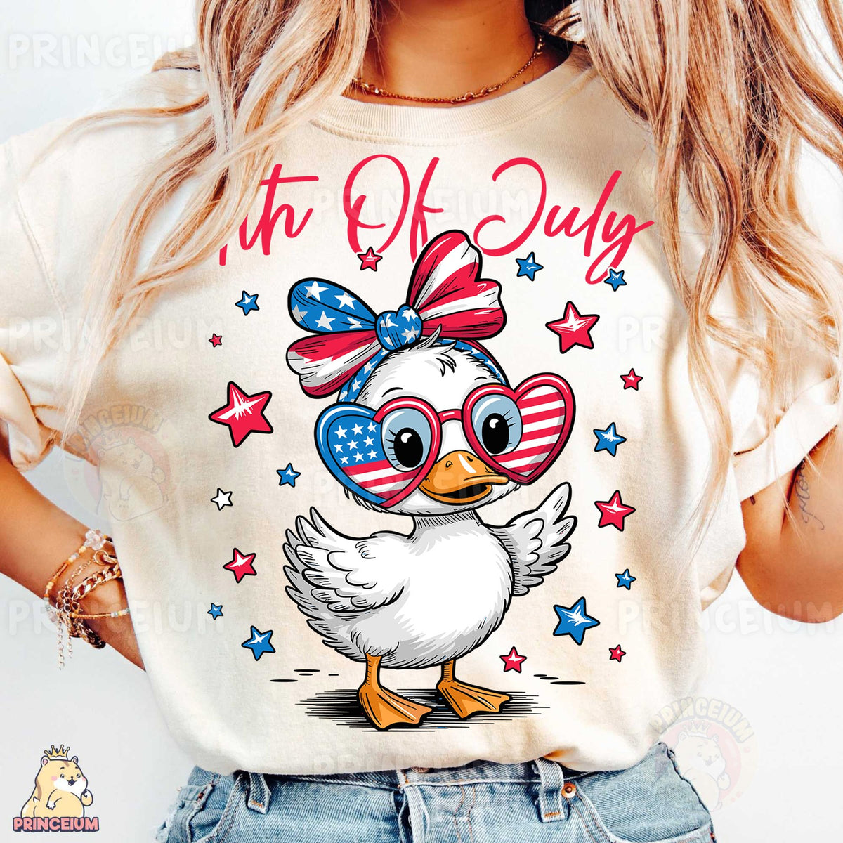 4th of July Patriotic Duck