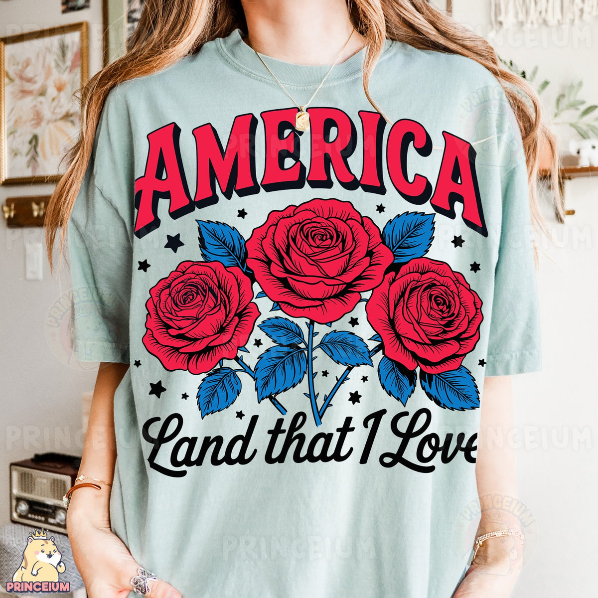 America Land That I Love Roses