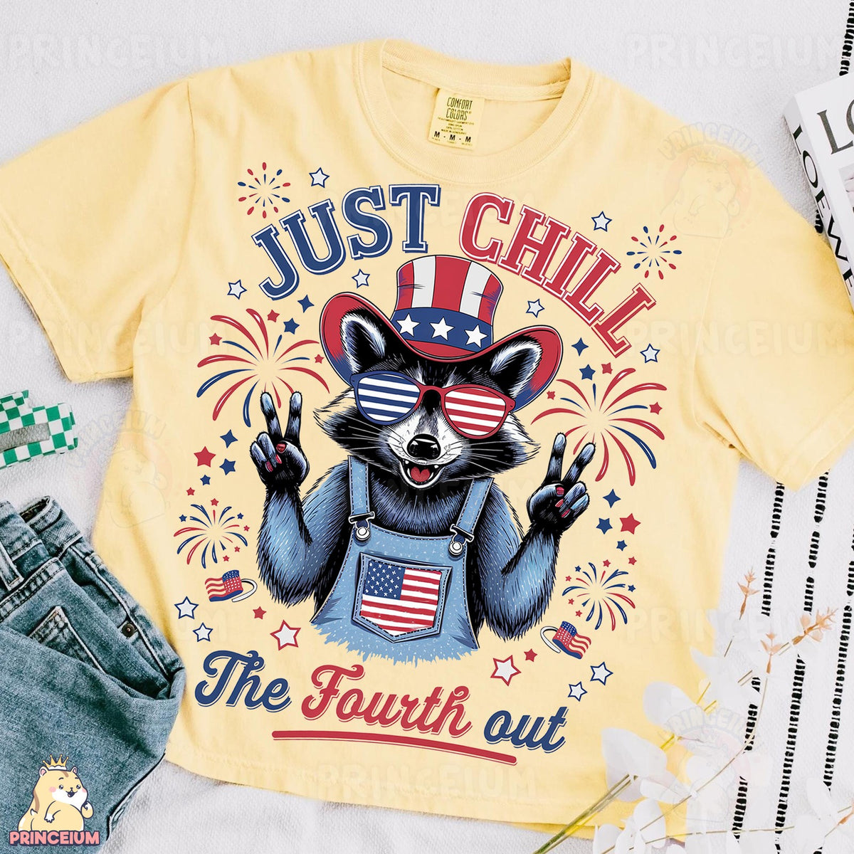Just Chill The Fourth Out Raccoon