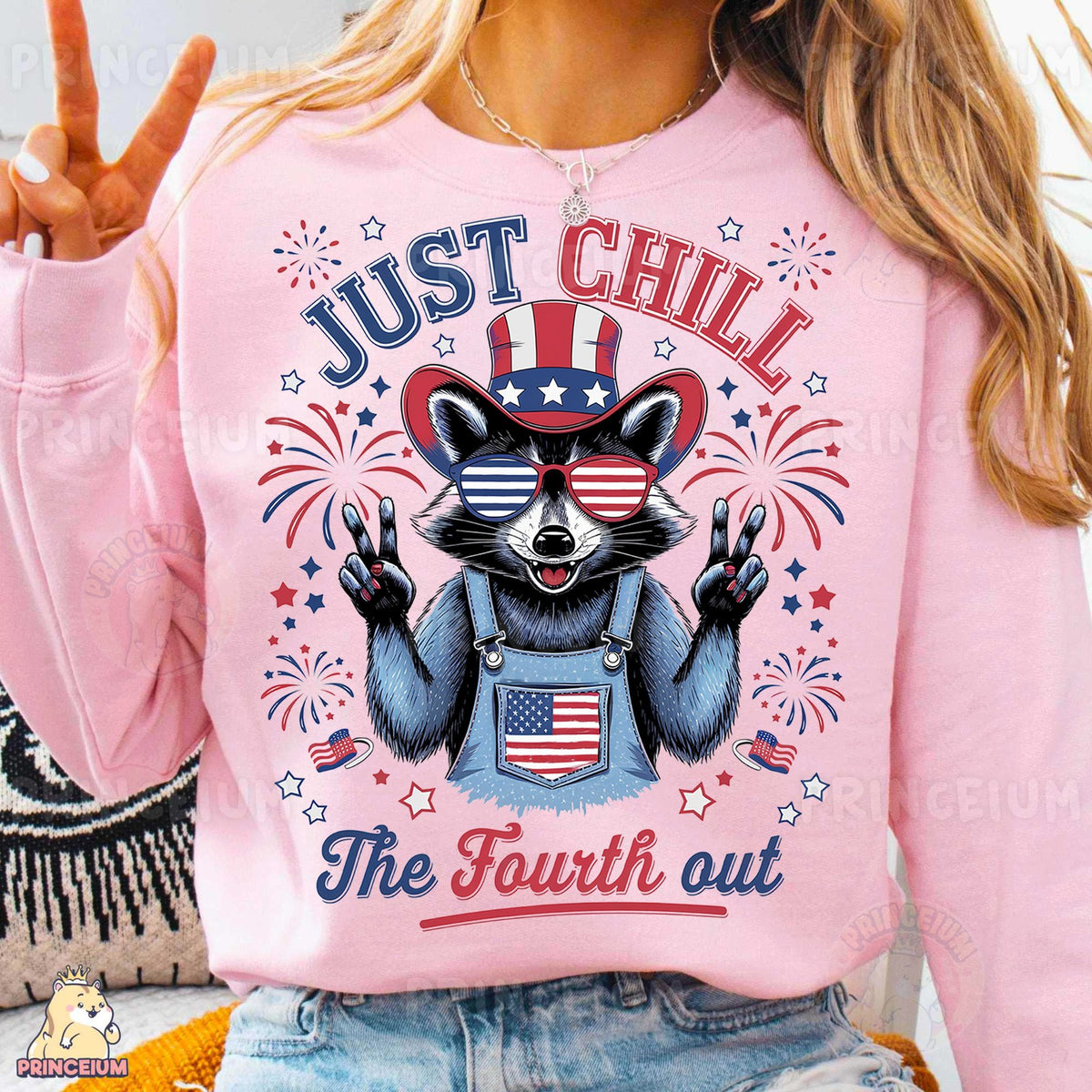 Just Chill The Fourth Out Raccoon