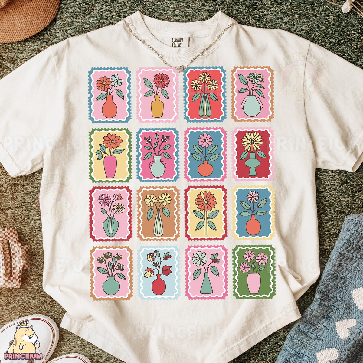 Flower Vase Stamps