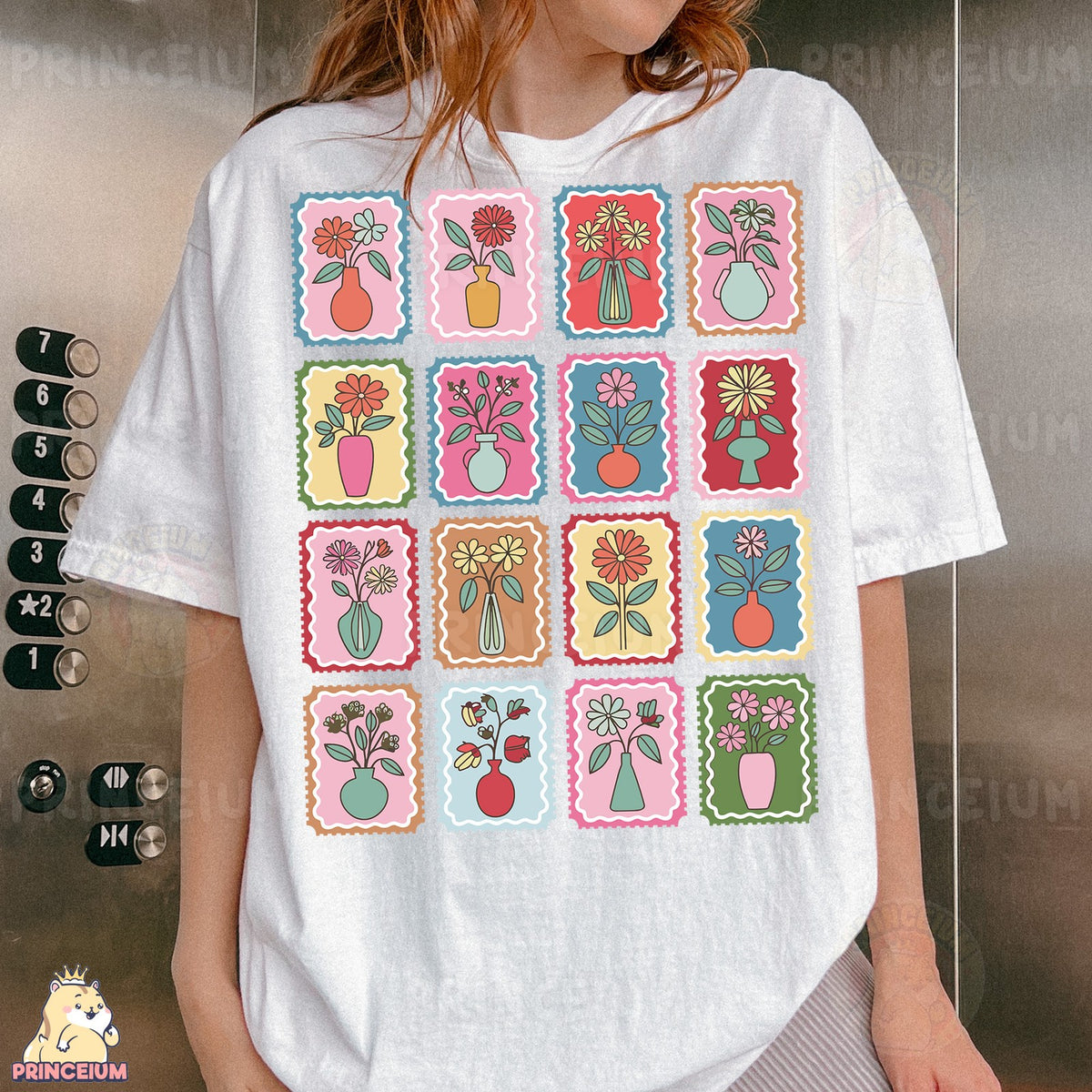 Flower Vase Stamps
