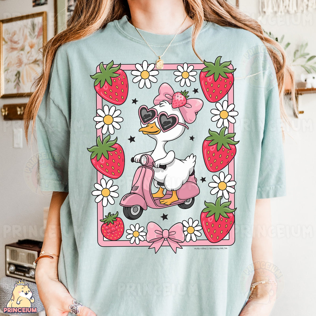 Strawberry Goose Scooter Ride