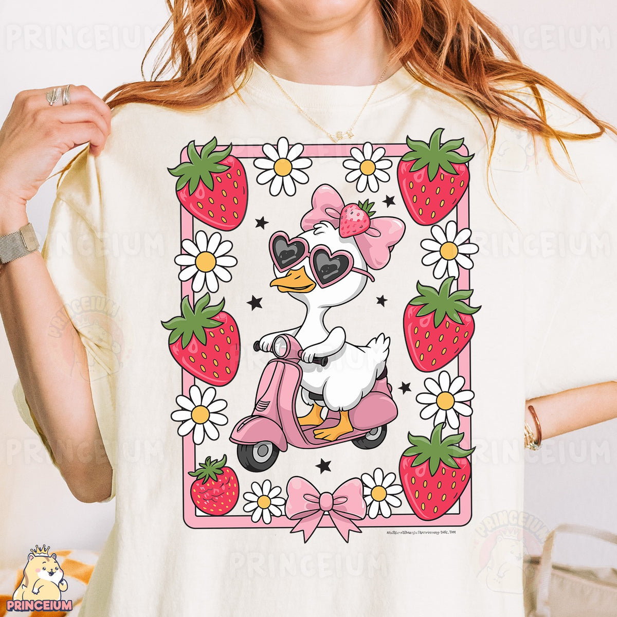 Strawberry Goose Scooter Ride