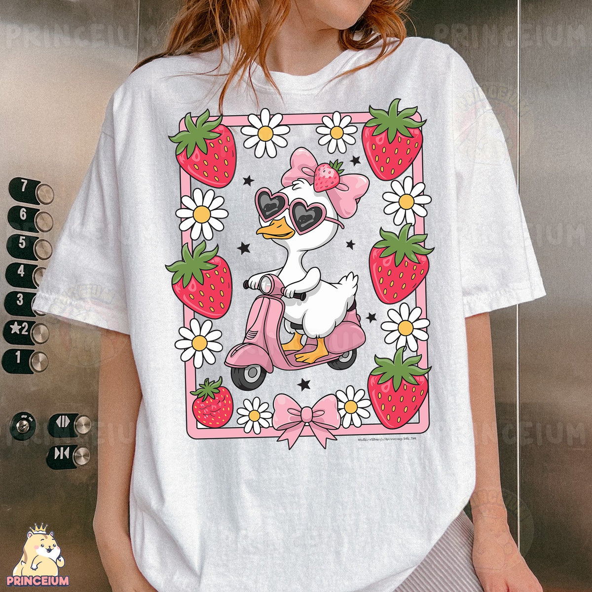 Strawberry Goose Scooter Ride