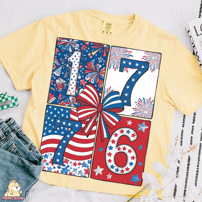 a t - shirt with the number six on it