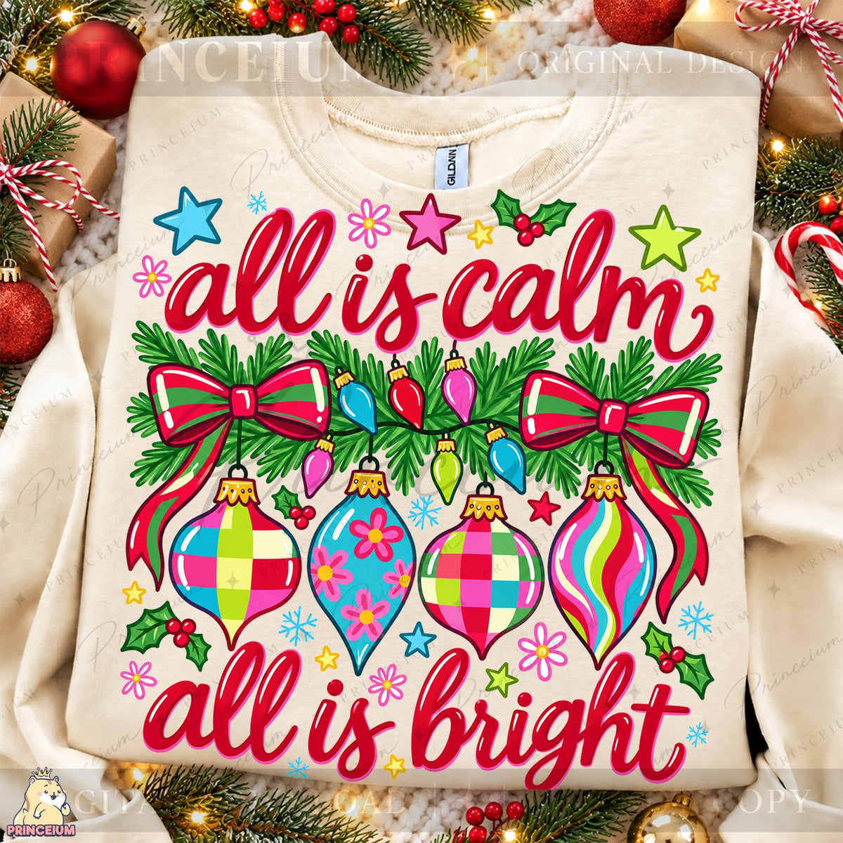 All Is Calm All Is Bright Ornaments