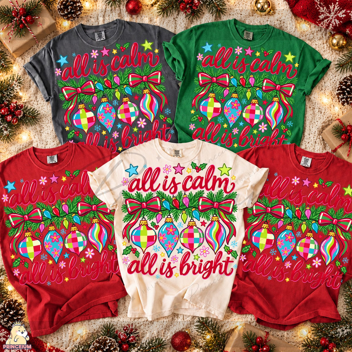 All Is Calm All Is Bright Ornaments