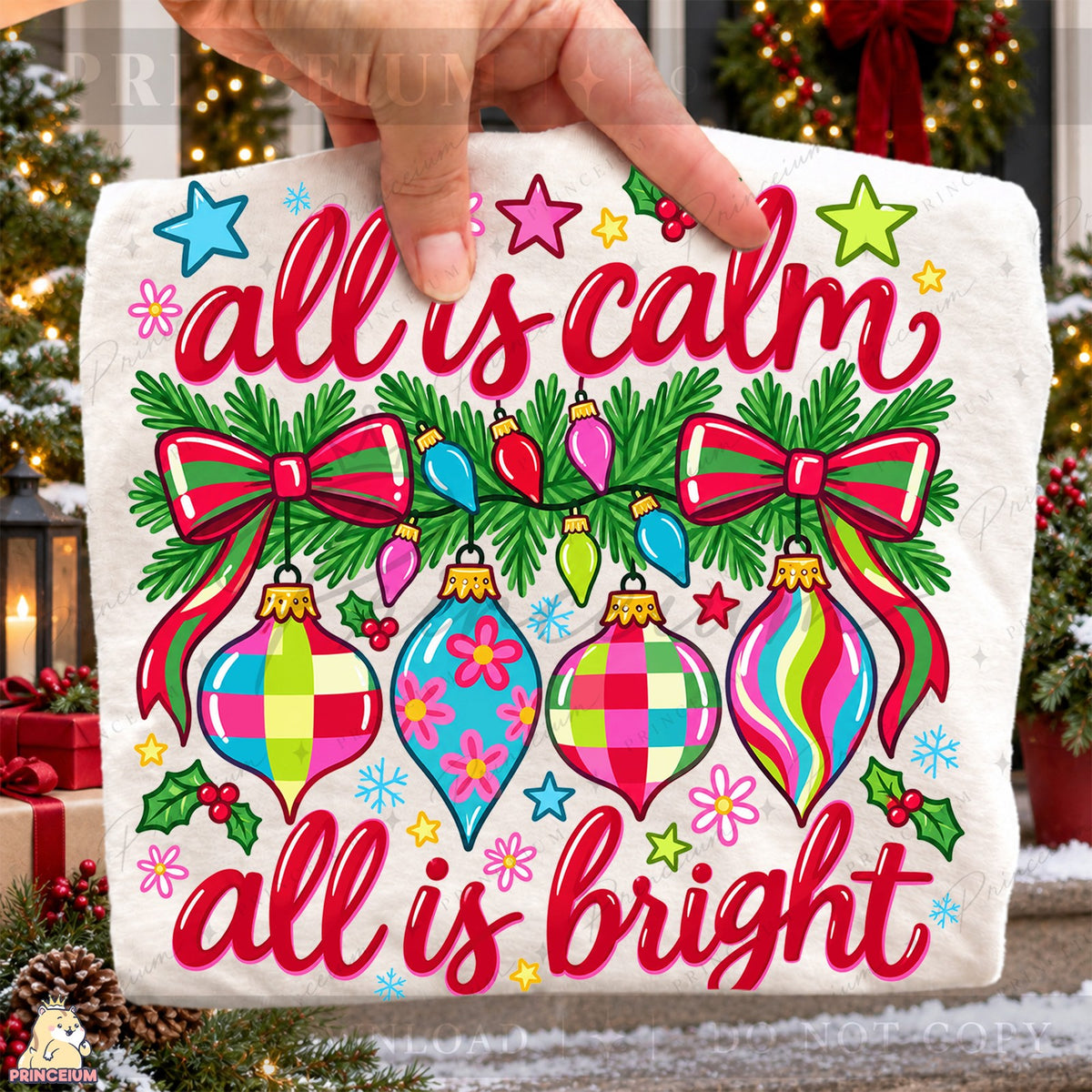 All Is Calm All Is Bright Ornaments