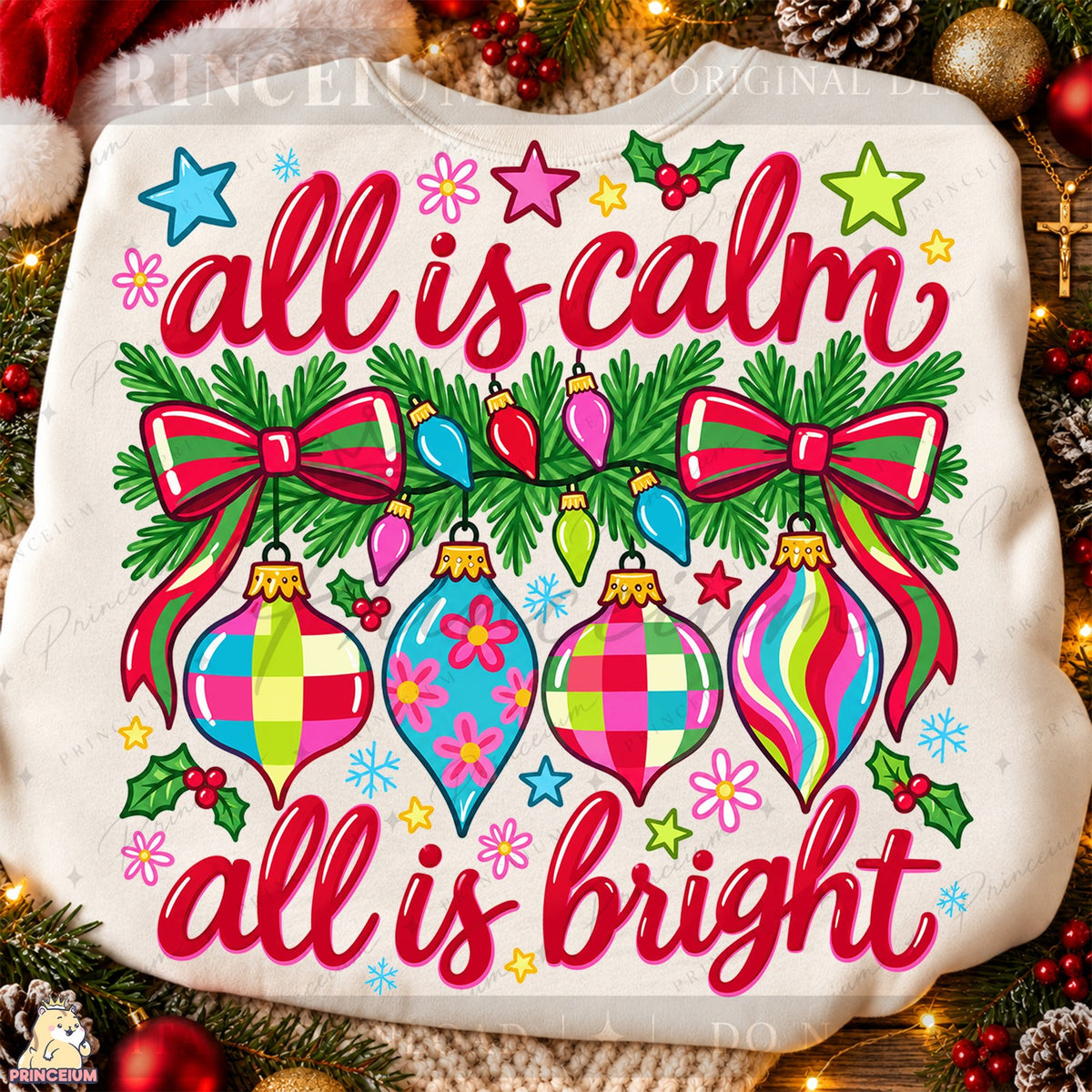 All Is Calm All Is Bright Ornaments
