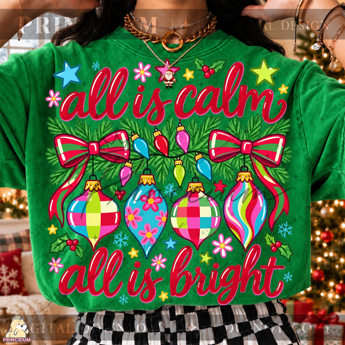 All Is Calm All Is Bright Ornaments