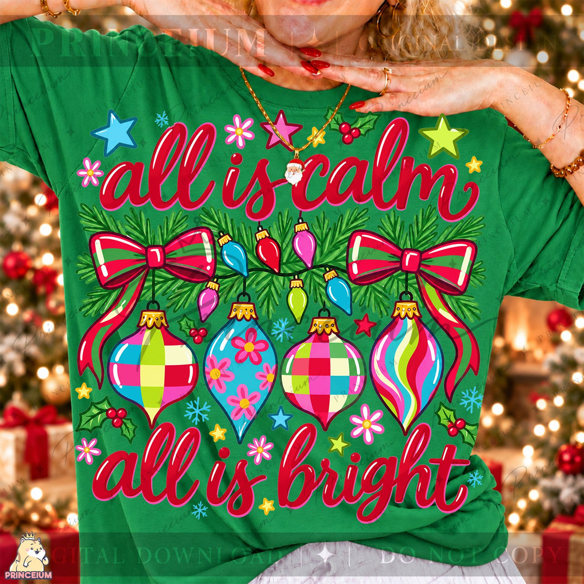 All Is Calm All Is Bright Ornaments