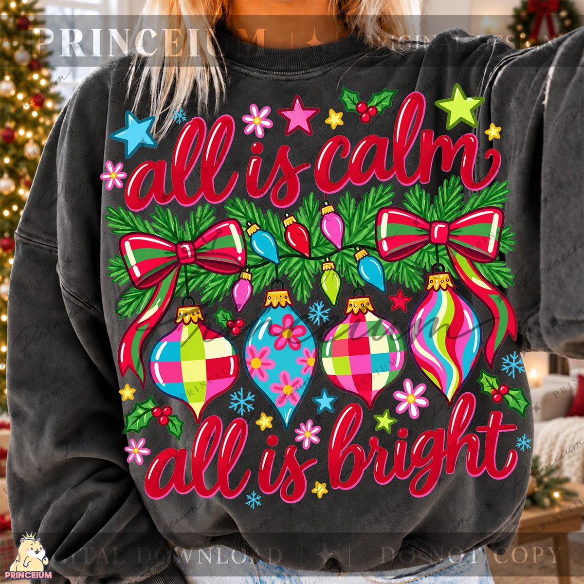 All Is Calm All Is Bright Ornaments