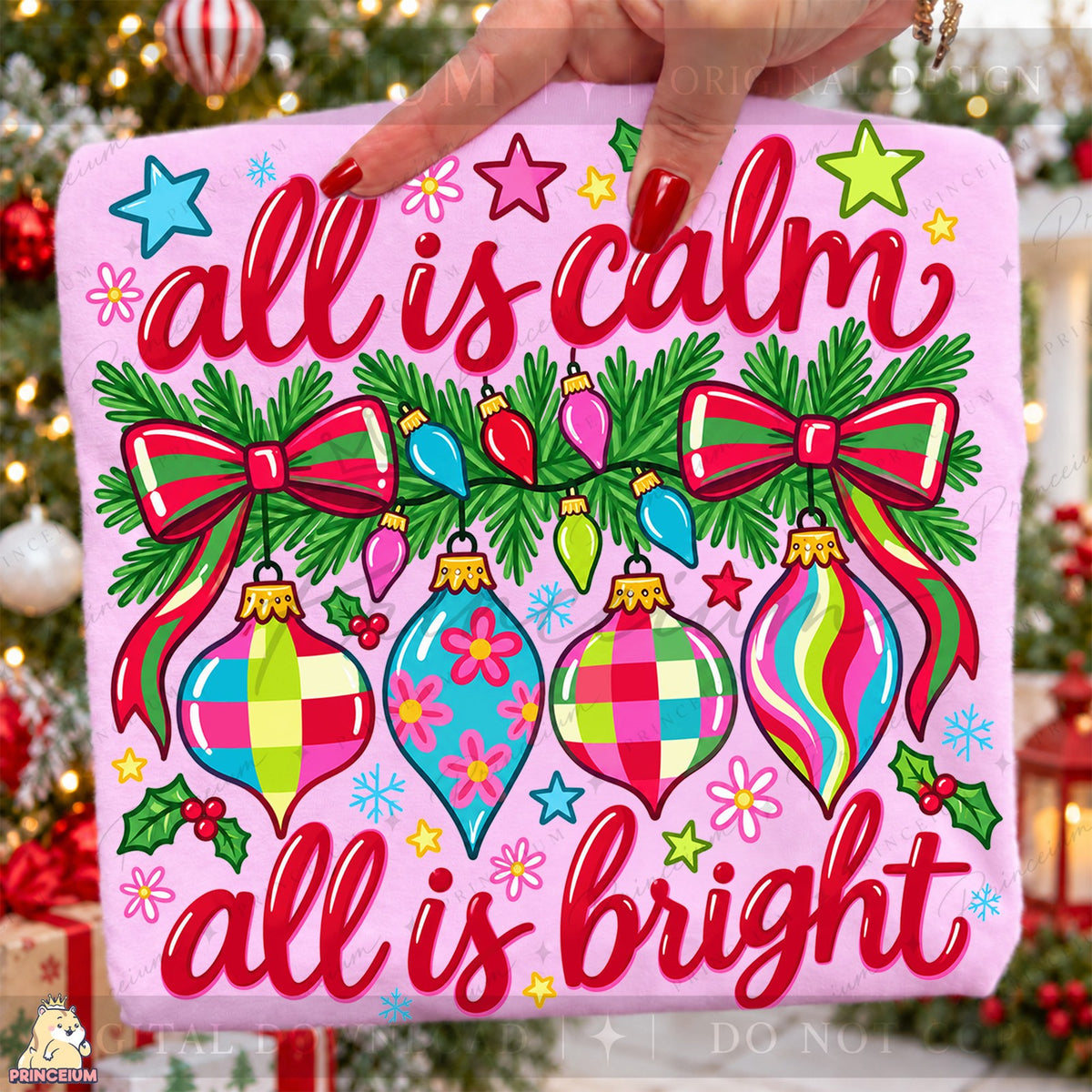 All Is Calm All Is Bright Ornaments