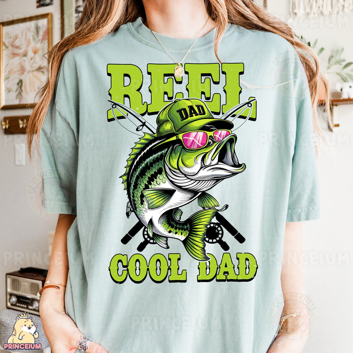 Reel Cool Dad Bass Fish
