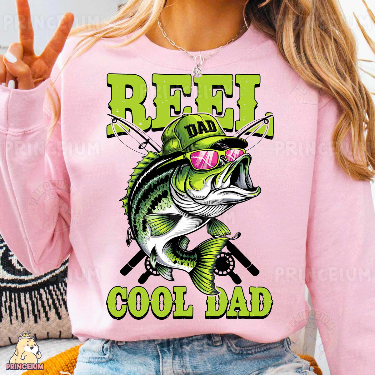 Reel Cool Dad Bass Fish