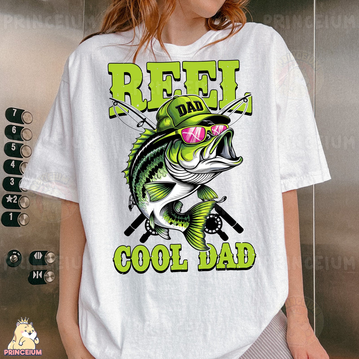 Reel Cool Dad Bass Fish
