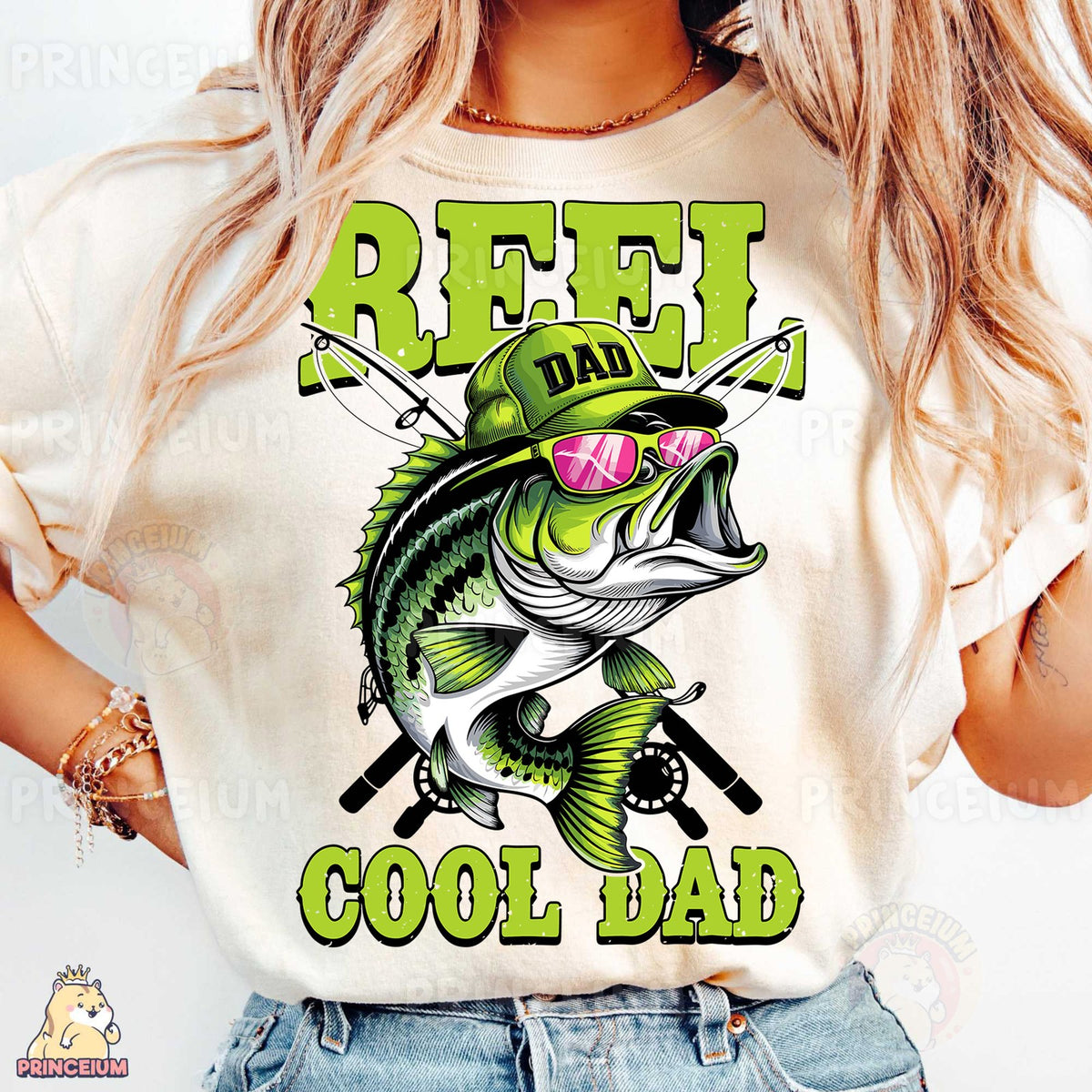 Reel Cool Dad Bass Fish