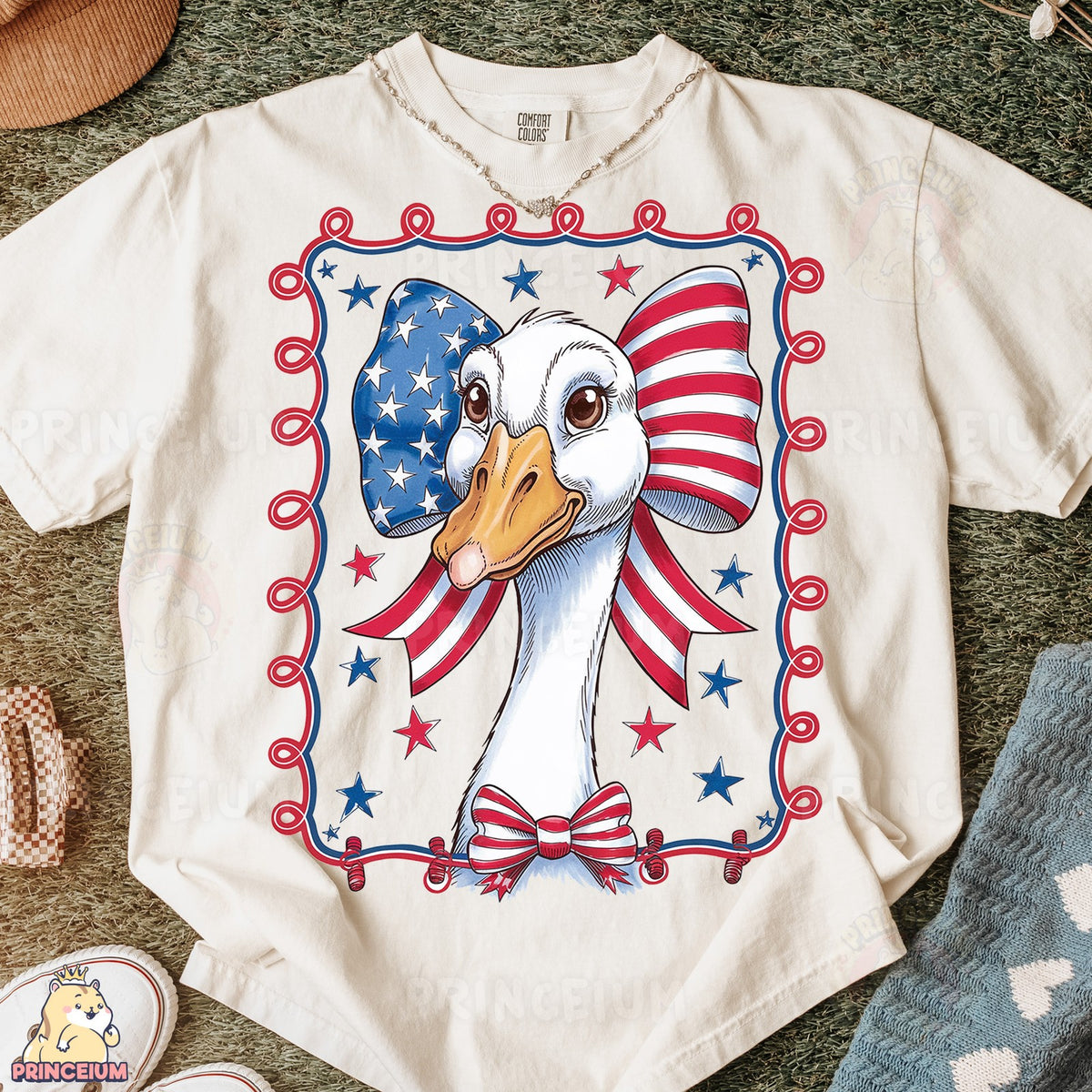Patriotic Goose Bow