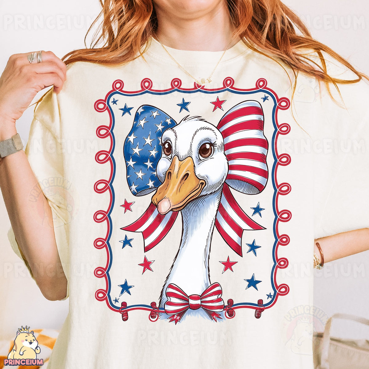Patriotic Goose Bow