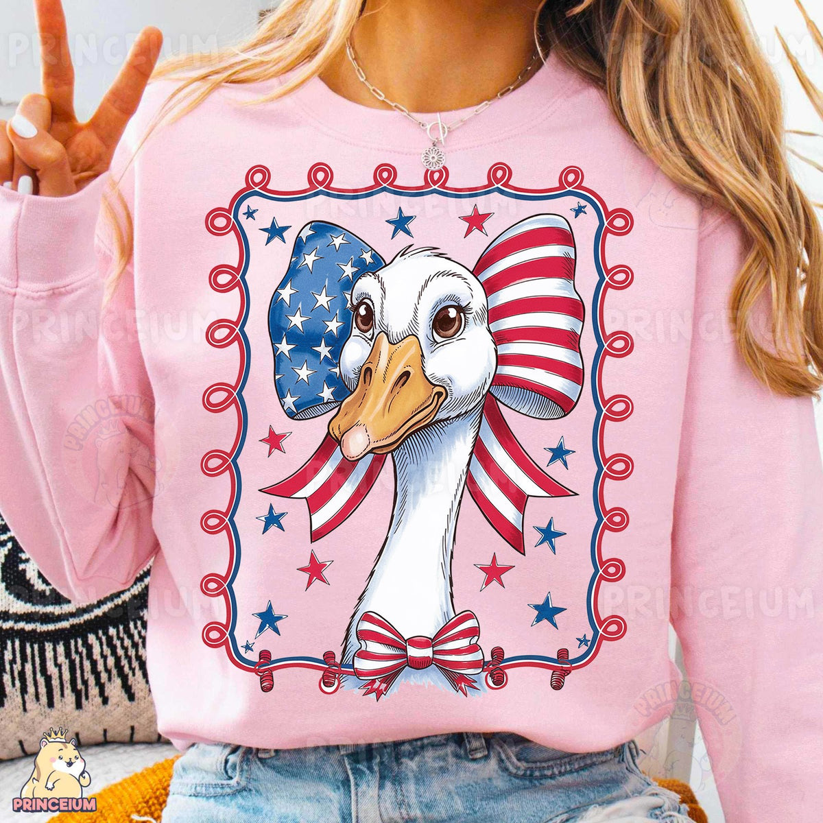 Patriotic Goose Bow