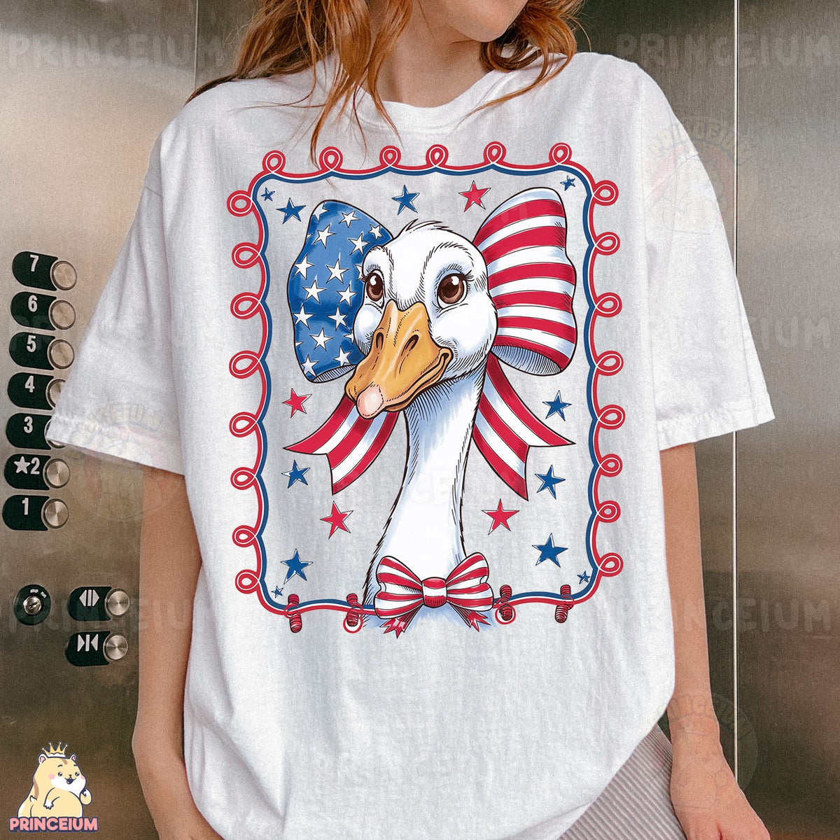 Patriotic Goose Bow