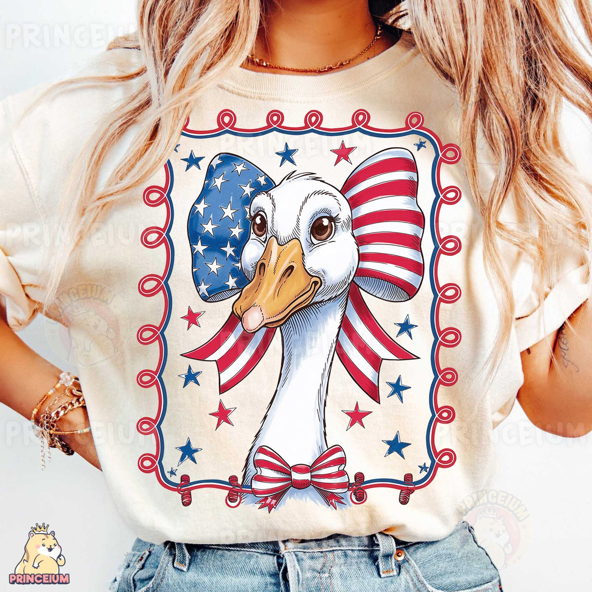 Patriotic Goose Bow