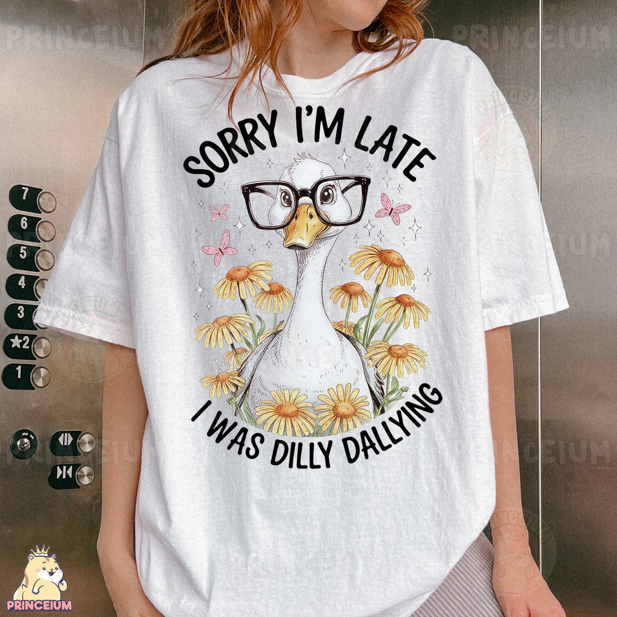 Sorry I'm Late Dilly Dallying Goose