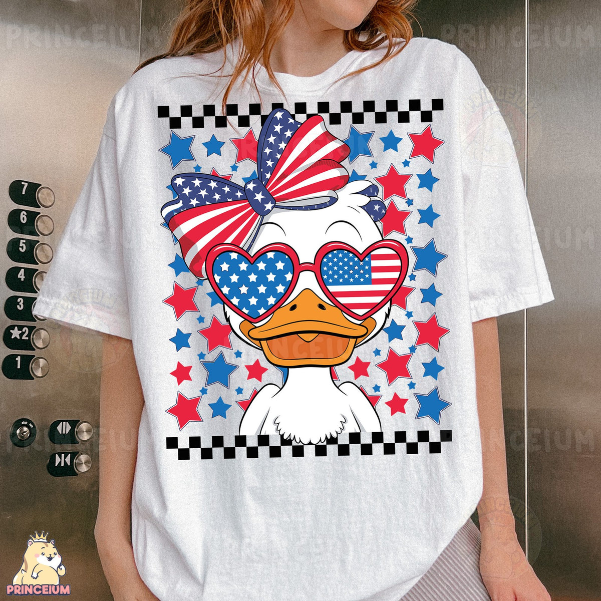 Patriotic Goose Flag Bow