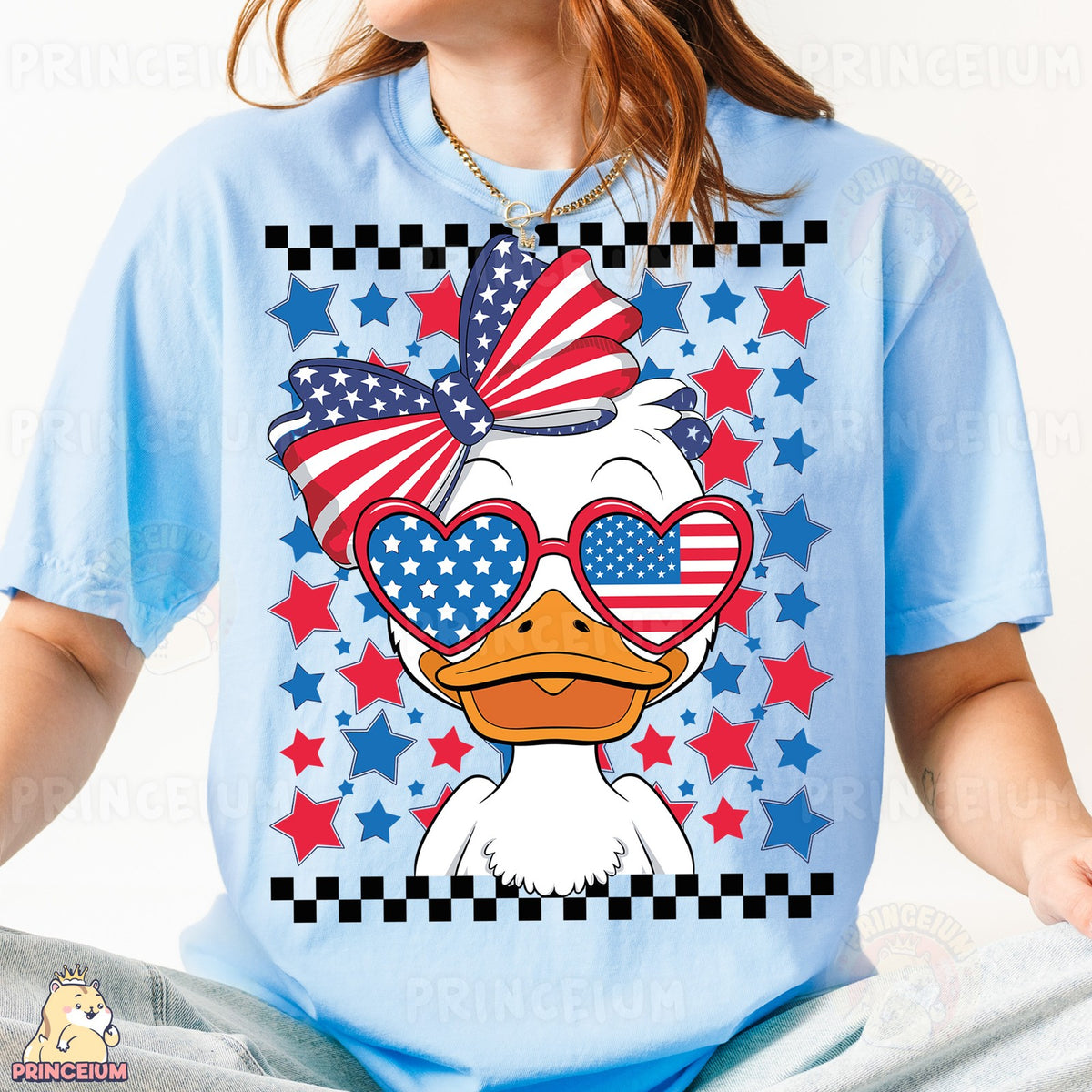 Patriotic Goose Flag Bow