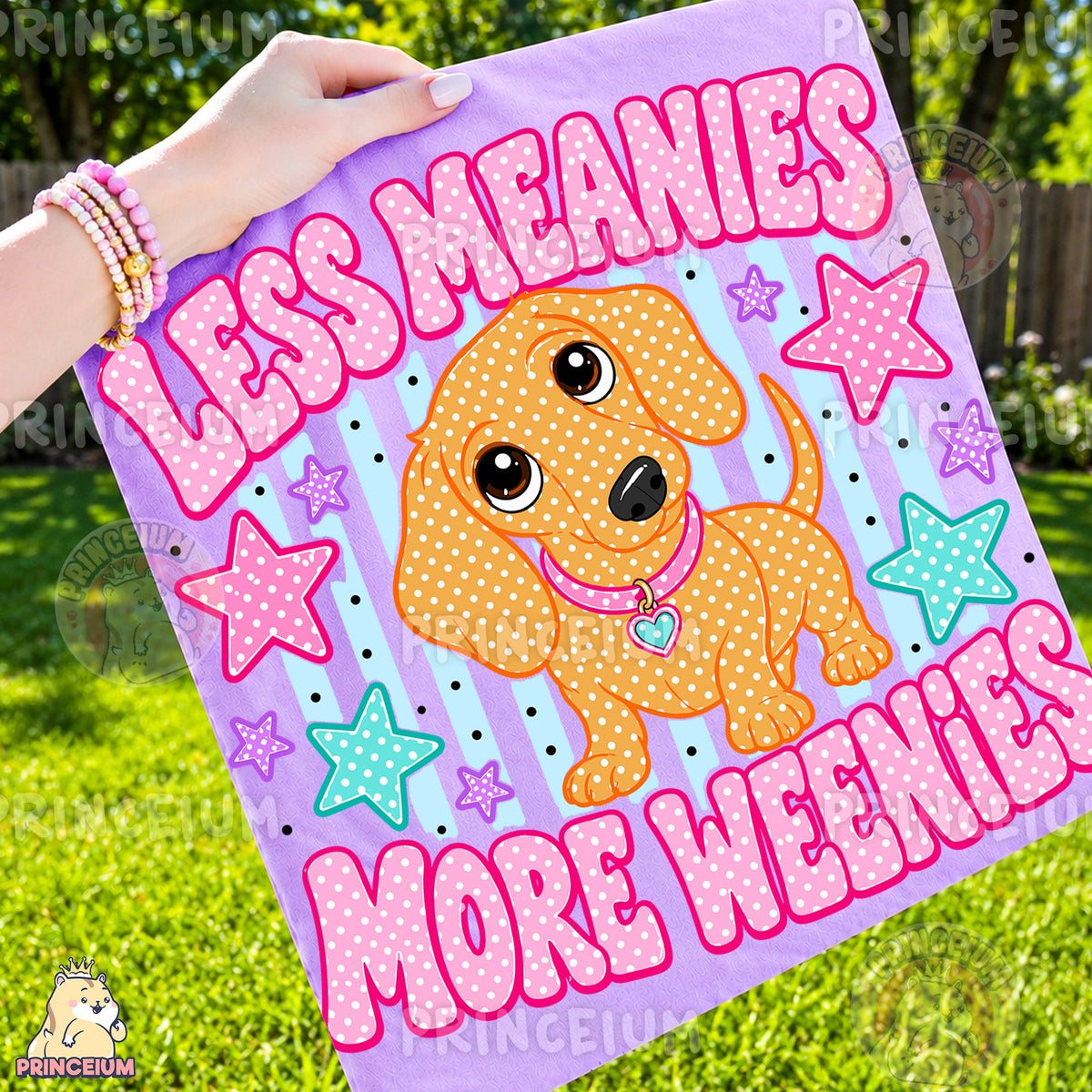 Less Meanies More Weenies Sublimation Design PNG Dachshund Digital Download NEW26