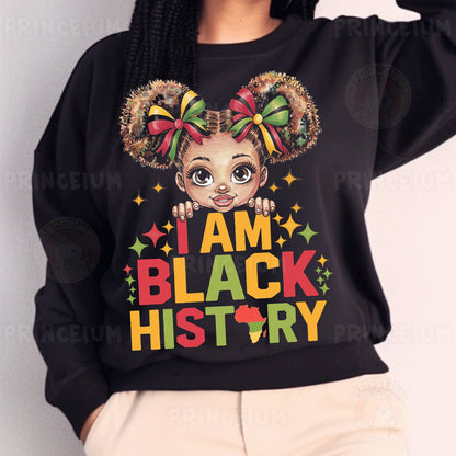 a woman wearing a black sweatshirt with a black hair