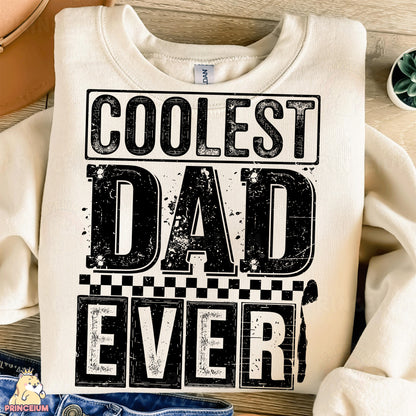 a shirt that says coolest dad ever on it