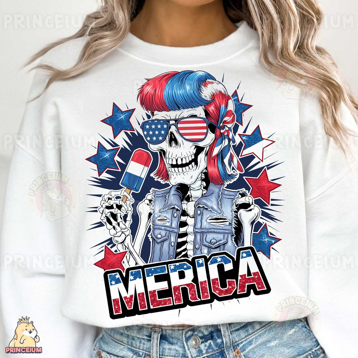 Patriotic Skull Merica