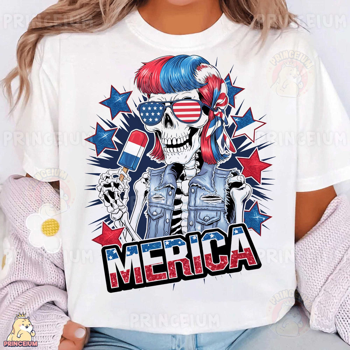 Patriotic Skull Merica