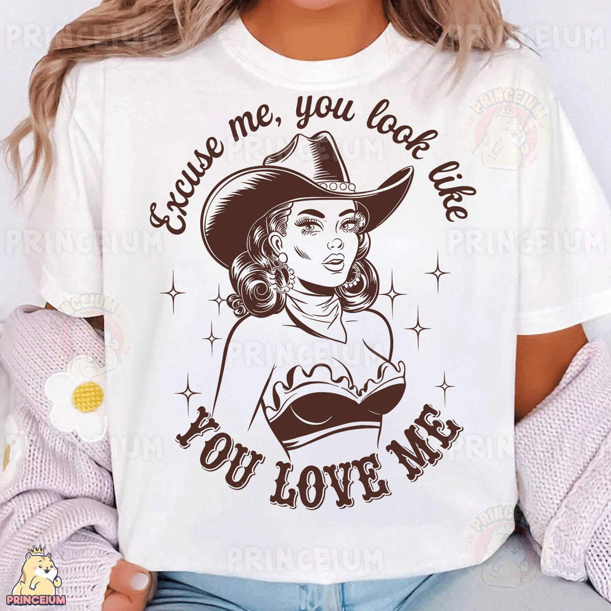 Excuse Me Cowgirl Pin-Up