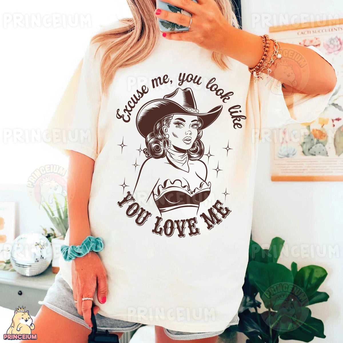 Excuse Me Cowgirl Pin-Up