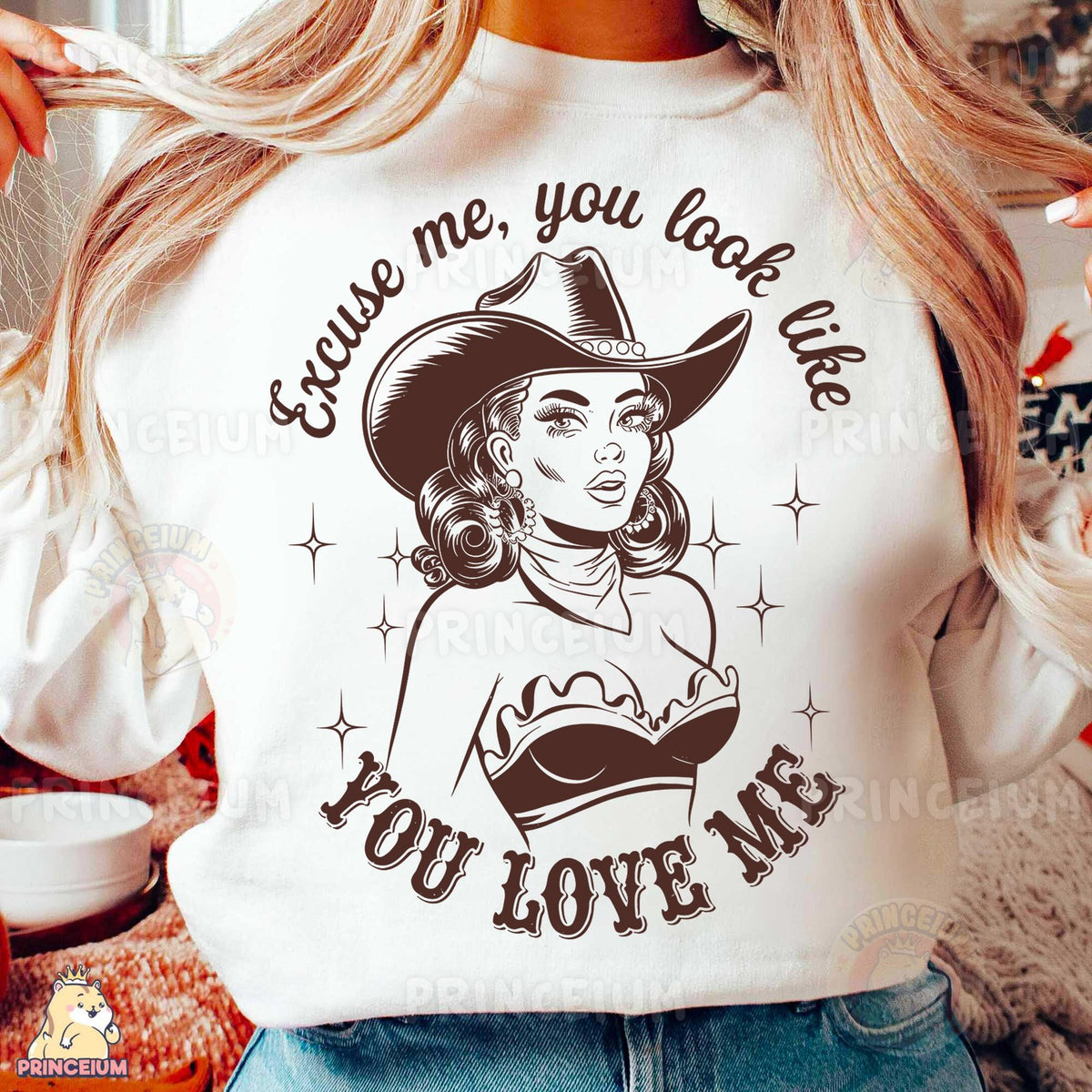 Excuse Me Cowgirl Pin-Up