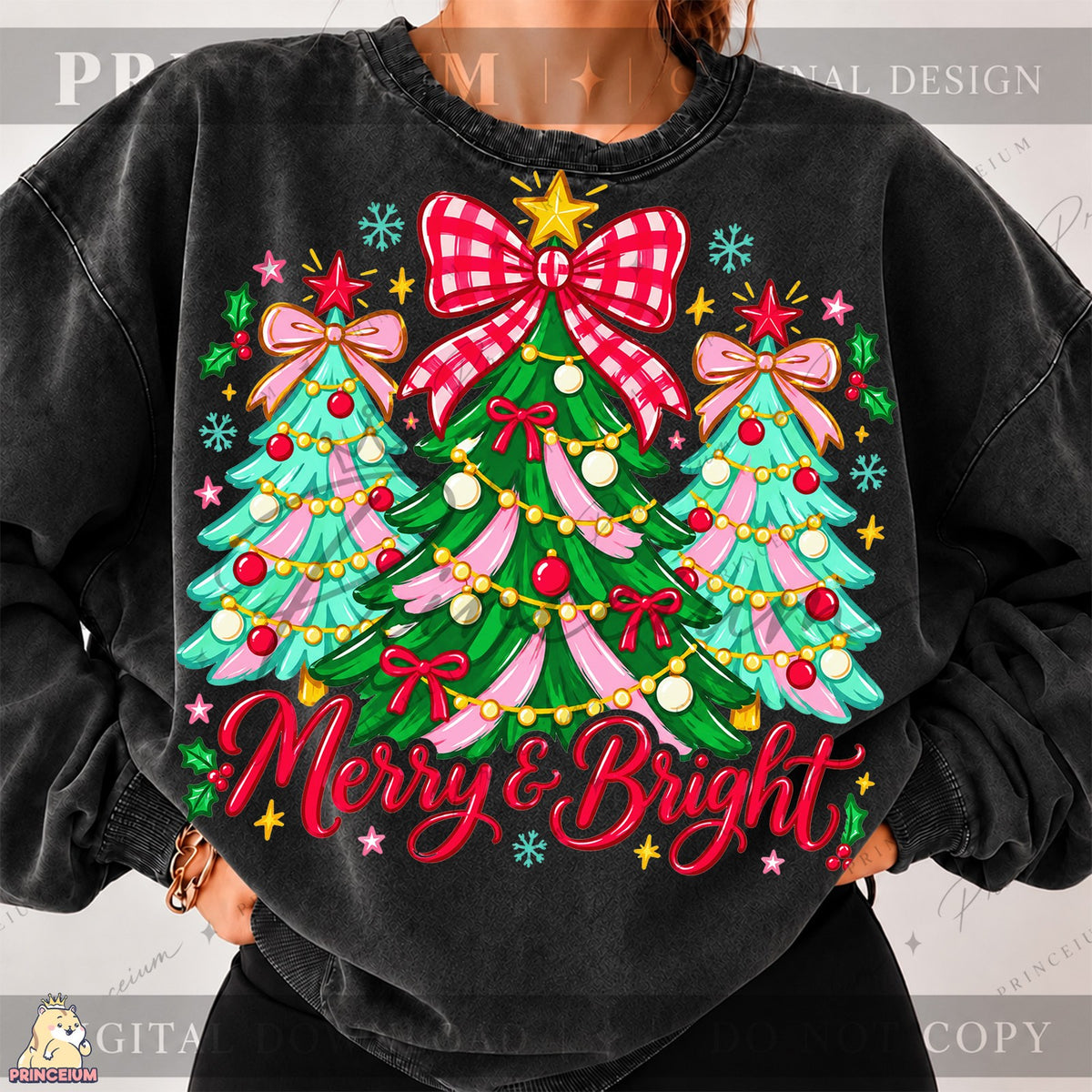 Merry & Bright Pink Christmas Trees