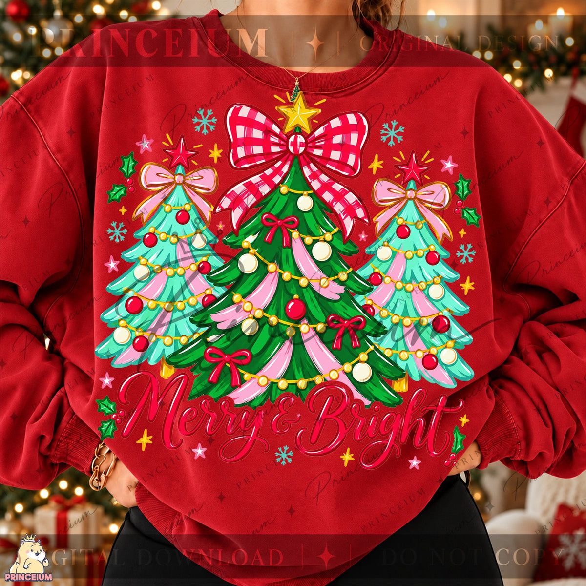 Merry & Bright Pink Christmas Trees