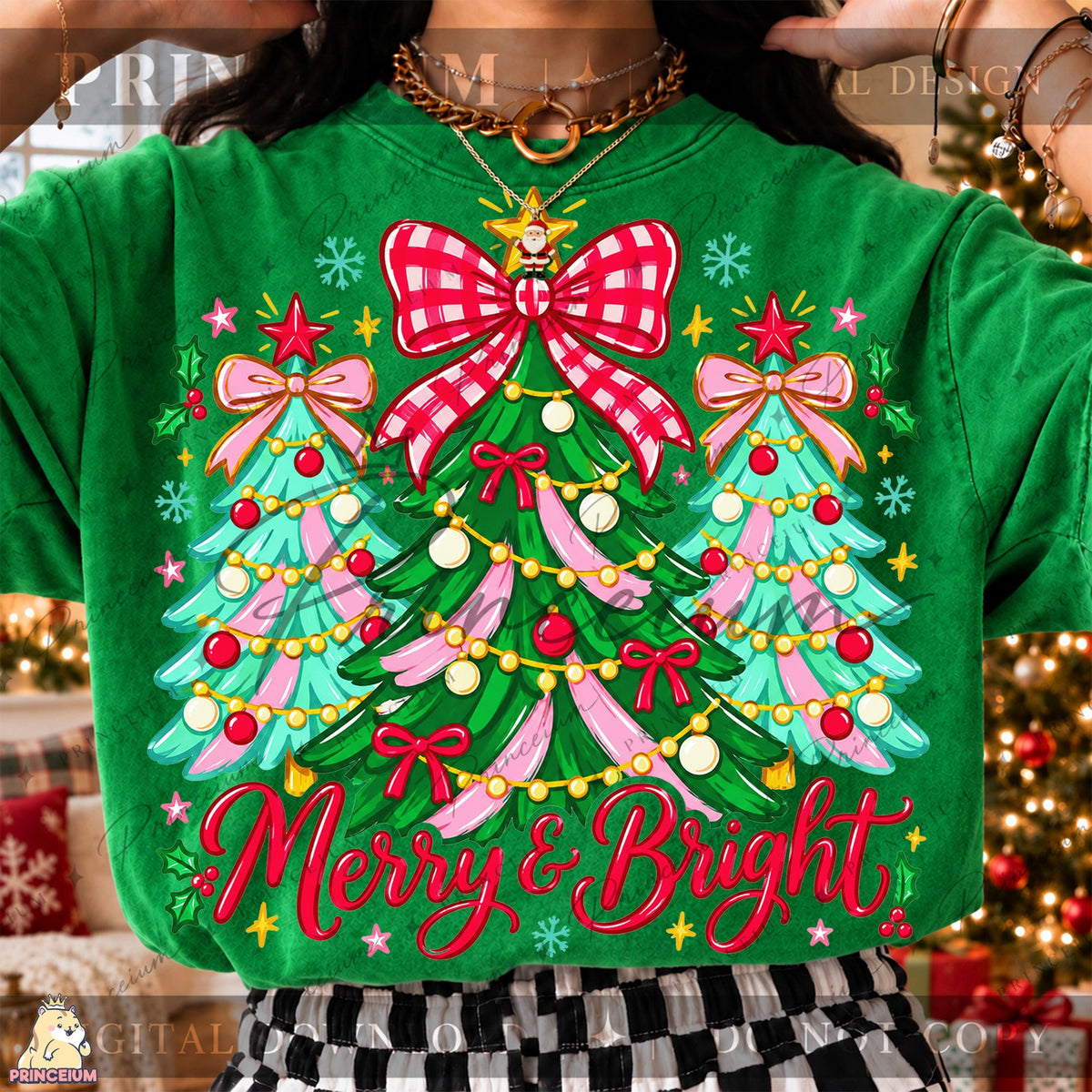 Merry & Bright Pink Christmas Trees