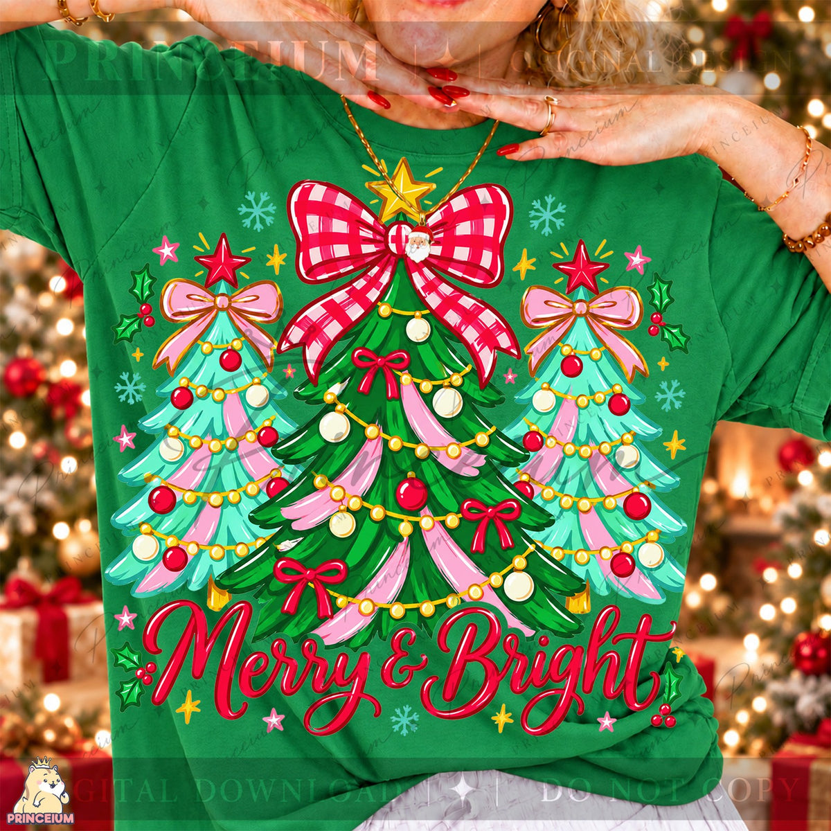 Merry & Bright Pink Christmas Trees