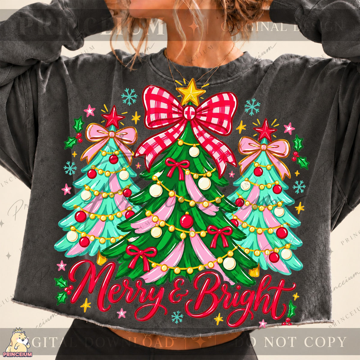 Merry & Bright Pink Christmas Trees