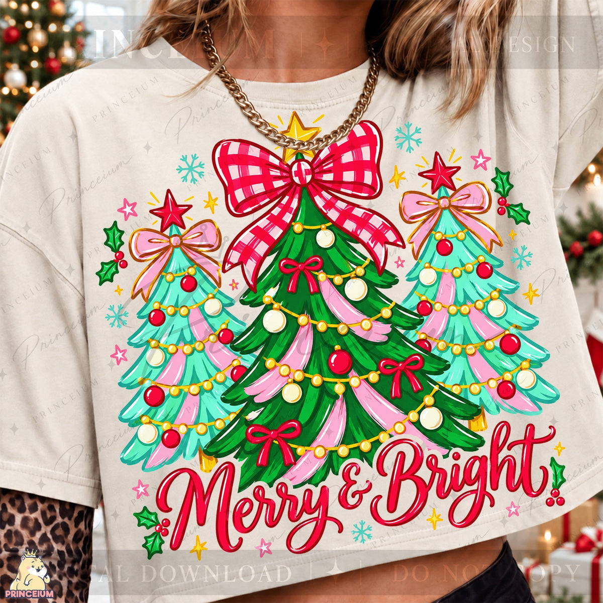 Merry & Bright Pink Christmas Trees